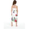 imageGirl Hawaiian Halter Dress in Pretty Tropical Hot PinkPretty Tropical White