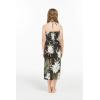 imageGirl Hawaiian Halter Dress in Various PatternsWispy Cereus Black