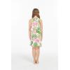 imageGirl Hawaiian Round Neck with Ruffle Dress in Lotus and OrchidLotus and Orchid