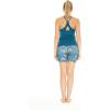 imageHawaii Hangover Womens Athletic Sportswear Solid Tank Top and Patterned Bike Shorts SetCrayon Palms Green