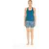 imageHawaii Hangover Womens Athletic Sportswear Solid Tank Top and Patterned Bike Shorts SetCrayon Palms Green