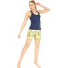 imageHawaii Hangover Womens Athletic Sportswear Solid Tank Top and Patterned Bike Shorts SetGarden Poppy Yellow