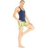 imageHawaii Hangover Womens Athletic Sportswear Solid Tank Top and Patterned Bike Shorts SetGarden Poppy Yellow