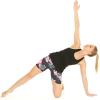 imageHawaii Hangover Womens Athletic Sportswear Solid Tank Top and Patterned Bike Shorts SetLotus and Orchid Black