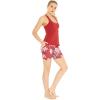 imageHawaii Hangover Womens Athletic Sportswear Solid Tank Top and Patterned Bike Shorts SetLotus and Orchid Red