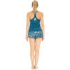 imageHawaii Hangover Womens Athletic Sportswear Solid Tank Top and Patterned Tennis Shorts SetCrayon Palms Green