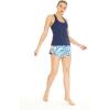 imageHawaii Hangover Womens Athletic Sportswear Solid Tank Top and Patterned Tennis Shorts SetFirebird Blue White