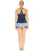 imageHawaii Hangover Womens Athletic Sportswear Solid Tank Top and Patterned Tennis Shorts SetFirebird Blue White