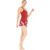 imageHawaii Hangover Womens Athletic Sportswear Solid Tank Top and Patterned Tennis Shorts SetLotus and Orchid Red