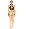 imageWomens Athletic Sportswear Solid Bra Top and Patterned Tennis Shorts SetGarden Poppy Yellow