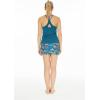 imageWomens Athletic Sportswear Solid Tank Top and Patterned Skorts with Tights SetCrayon Palms Green