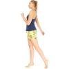 imageWomens Athletic Sportswear Solid Tank Top and Patterned Skorts with Tights SetGarden Poppy Yellow