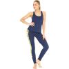imageWomens Athletic Sportswear Solid Tank Top and Side Floral Legging SetGarden Poppy Yellow