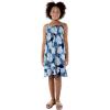 imageGirl Hawaiian Elastic Top Strap Dress in Pacific Palm CreamPacific Palm Navy