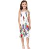 imageGirl Hawaiian Elastic Top Strap Dress in Pretty Tropical Hot PinkPretty Tropical White
