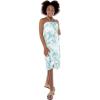 imageGirl Hawaiian Halter Dress in Orchid Breeze NavyOrchid Breeze White