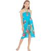 imageGirl Hawaiian Halter Dress in Pretty Tropical Hot PinkPretty Tropical Turquoise