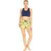 imageWomens Athletic Sportswear Solid Bra Top and Patterned Tennis Shorts SetGarden Poppy Yellow