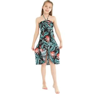 imageGirl Hawaiian Halter Dress in Blooming LilyBlooming Lily