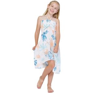 imageGirl Hawaiian Halter Dress in Sandy BeachSandy Beach Cream
