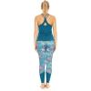 imageHawaii Hangover Womens Athletic Sportswear Solid Tank Top and Patterned Legging SetCrayon Palms Green
