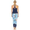 imageHawaii Hangover Womens Athletic Sportswear Solid Tank Top and Patterned Legging SetFirebird Blue White