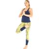 imageHawaii Hangover Womens Athletic Sportswear Solid Tank Top and Patterned Legging SetGarden Poppy Yellow