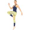 imageHawaii Hangover Womens Athletic Sportswear Solid Tank Top and Patterned Legging SetGarden Poppy Yellow