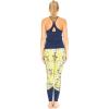 imageHawaii Hangover Womens Athletic Sportswear Solid Tank Top and Patterned Legging SetGarden Poppy Yellow