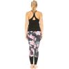 imageHawaii Hangover Womens Athletic Sportswear Solid Tank Top and Patterned Legging SetLotus and Orchid Black