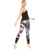 imageHawaii Hangover Womens Athletic Sportswear Solid Tank Top and Patterned Legging SetLotus and Orchid Black