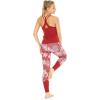 imageHawaii Hangover Womens Athletic Sportswear Solid Tank Top and Patterned Legging SetLotus and Orchid Red