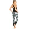 imageHawaii Hangover Womens Athletic Sportswear Solid Tank Top and Patterned Legging SetWispy Cereus Black