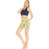 imageWomens Athletic Sportswear Solid Bra Top and Patterned Bike Shorts SetGarden Poppy Yellow