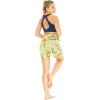 imageWomens Athletic Sportswear Solid Bra Top and Patterned Bike Shorts SetGarden Poppy Yellow