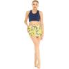 imageWomens Athletic Sportswear Solid Bra Top and Patterned Skorts with Tights SetGarden Poppy Yellow