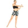imageWomens Athletic Sportswear Solid Bra Top and Patterned Skorts with Tights SetWispy Cereus Black