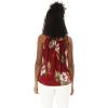 imageHawaii Hangover Womens Hawaiian Spaghetti Strap Top in FloralPineapple Garden Burgundy