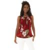 imageHawaii Hangover Womens Hawaiian Spaghetti Strap Top in FloralPineapple Garden Burgundy