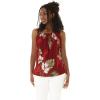 imageHawaii Hangover Womens Hawaiian Spaghetti Strap Top in FloralPineapple Garden Burgundy