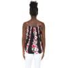 imageHawaii Hangover Womens Hawaiian Spaghetti Strap Top in Pink Hibiscus VinePink Black Hibiscus Vine