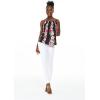 imageHawaii Hangover Womens Hawaiian Spaghetti Strap Top in Pink Hibiscus VinePink Black Hibiscus Vine