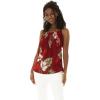 imageHawaii Hangover Womens Hawaiian Spaghetti Strap Top in FloralPineapple Garden Burgundy