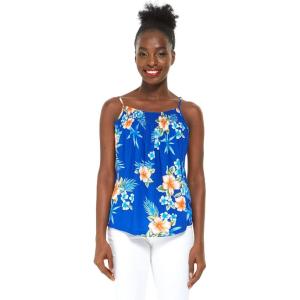 imageHawaii Hangover Womens Hawaiian Spaghetti Strap Top in Hibiscus BlueHibiscus Blue