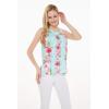 imageHawaii Hangover Womens Hawaiian Tank Top in Pink Hibiscus VinePink Turquoise Hibiscus Vine