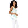 imageHawaii Hangover Womens Hawaiian Tank Top in Simply Blue LeafOrchid Breeze White