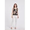 imageWomens Hawaiian Floral Tank Top in Hibiscus Pattern 3 ColorsHibiscus Black