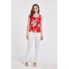 imageWomens Hawaiian Floral Tank Top in Hibiscus Pattern 3 ColorsHibiscus Red