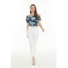 imageWomens Hawaiian OffShoulder Smock Top in Orchid BreezeOrchid Breeze Navy