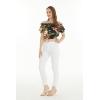 imageWomens Hawaiian OffShoulder Smock Top in RafelsiaBlack Rafelsia